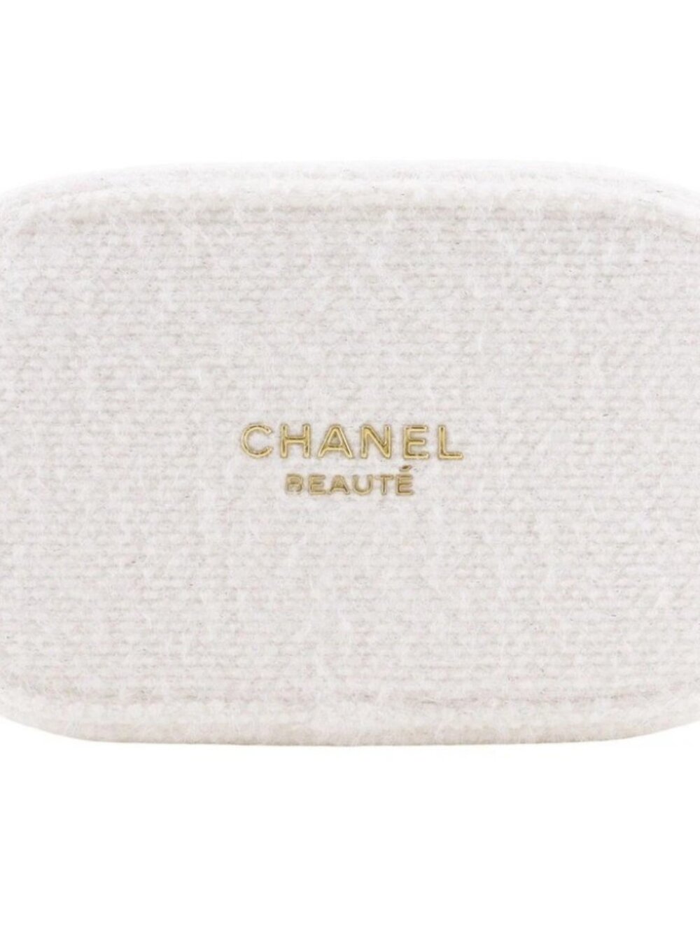 CHANEL 2024 Christmas Coffret Pouch novelty White tweed Women